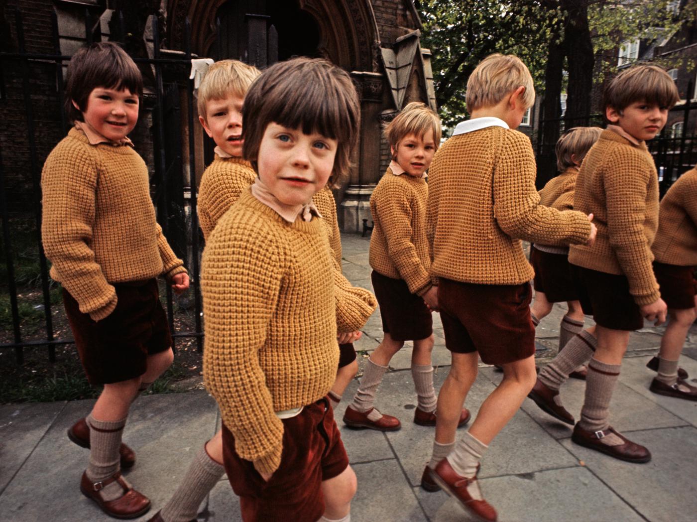                             Il look da studente britannico, intorno al 1972