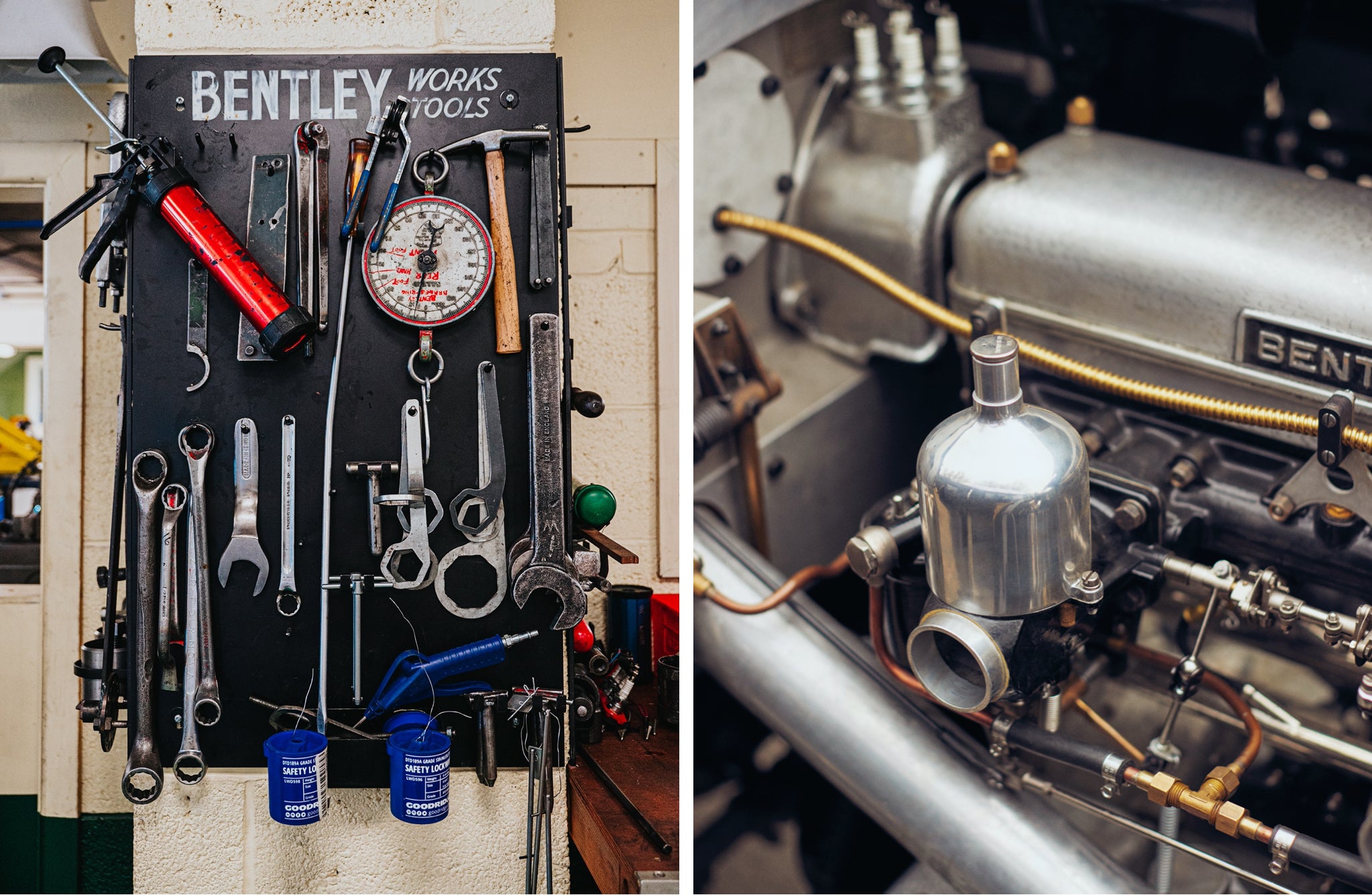 <strong>ALTA PRECISIONE</strong><br/><span>All&rsquo;interno del garage immacolato di Vintage Bentley, dove i meccanici utilizzano solo strumenti originali o riproduzioni realizzate in loco. Trovare ci&ograve; di cui si ha bisogno pu&ograve; rivelarsi difficile. &ldquo;Beh, ci sono voluti solo 28 anni&rdquo;, racconta William Medcalf, il fondatore </span>