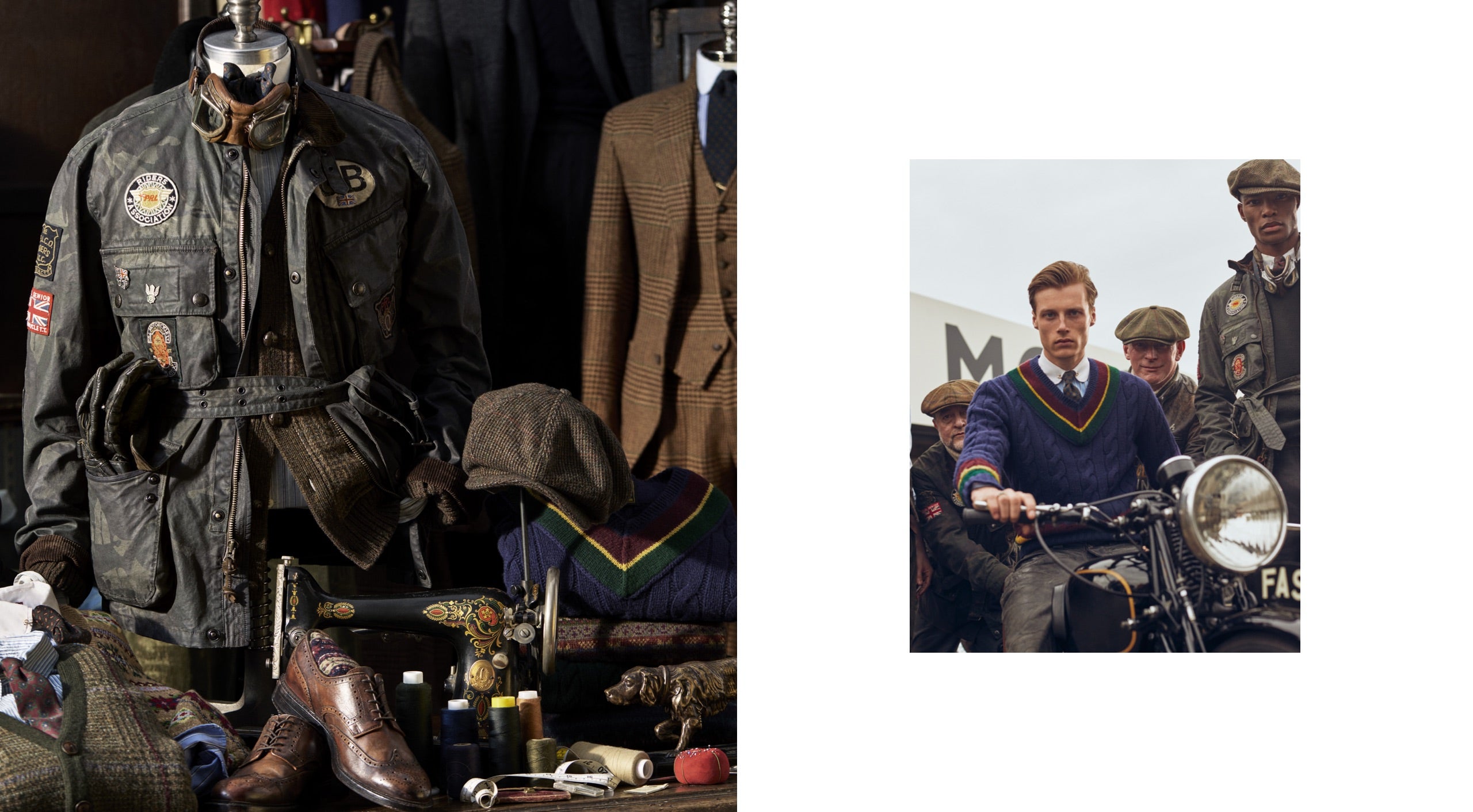 <strong>SUL SET</strong><br/><span>La collezione Polo Originals di questa stagione, ispirata all&rsquo;epoca d&rsquo;oro dei Gran Premi automobilistici, &egrave; stata fotografata al Goodwood Motor Circuit, nel West Sussex, all&rsquo;interno dei quasi cinquemila ettari della Goodwood Estate. Il circuito &egrave; noto per l&rsquo;organizzazione di numerosi e prestigiosi eventi motoristici, tra cui il famoso Festival of Speed and Revival. </span> <br/><rlmag_link href="https://www.ralphlauren.it/it/search?cgid=brands-prl-tough-and-refined-cg"><button class="shop-collection">SCOPRI LA COLLEZIONE</button></rlmag_link>