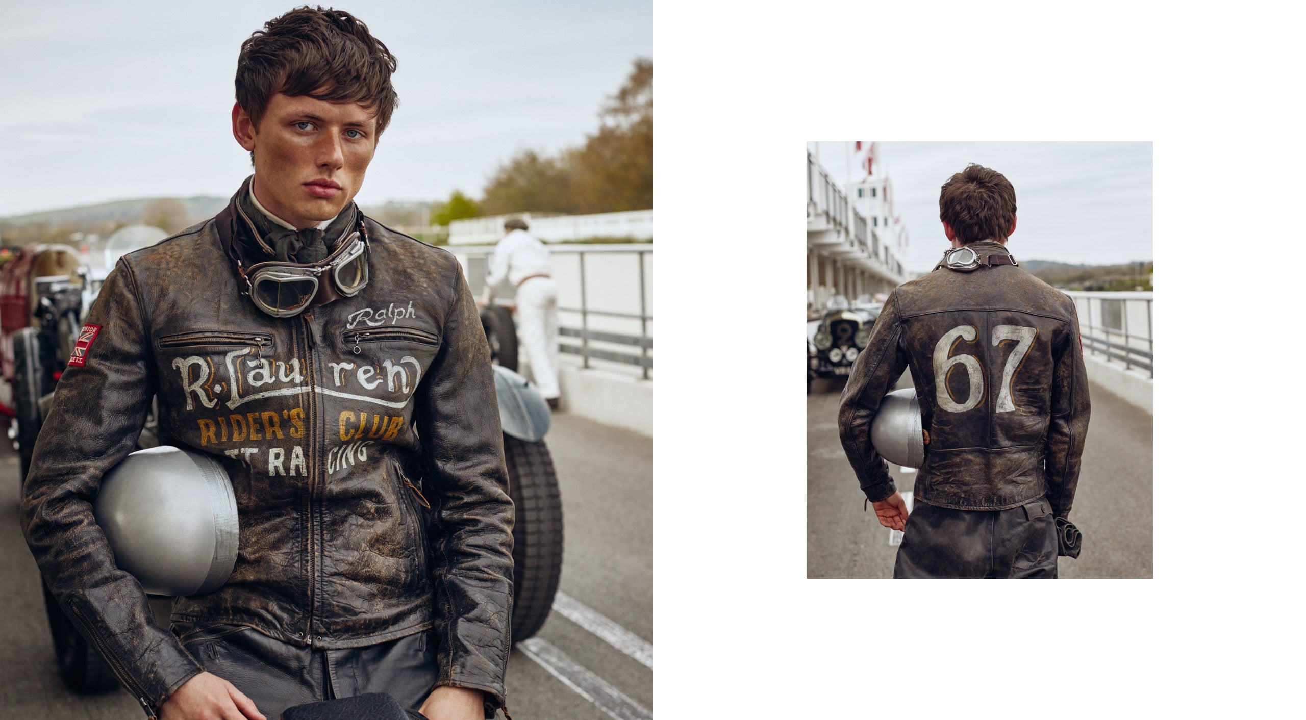 <strong>SUL SET</strong><br/><span>La collezione Polo Originals di questa stagione, ispirata all&rsquo;epoca d&rsquo;oro dei Gran Premi automobilistici, &egrave; stata fotografata al Goodwood Motor Circuit, nel West Sussex, all&rsquo;interno dei quasi cinquemila ettari della Goodwood Estate. Il circuito &egrave; noto per l&rsquo;organizzazione di numerosi e prestigiosi eventi motoristici, tra cui il famoso Festival of Speed and Revival. </span> <br/><rlmag_link href="https://www.ralphlauren.it/it/search?cgid=brands-prl-tough-and-refined-cg"><button class="shop-collection">SCOPRI LA COLLEZIONE</button></rlmag_link>