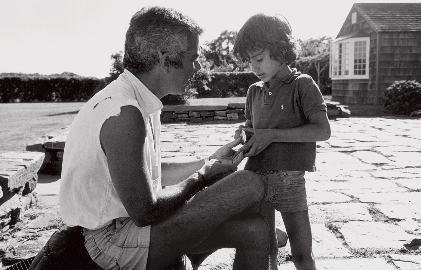 Ralph e Andrew Lauren ad Amagansett, New York, 1976