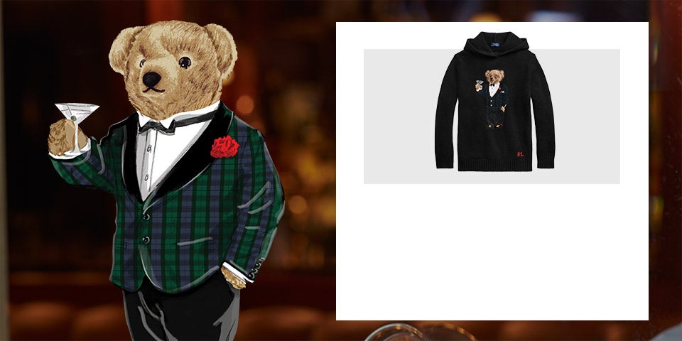 ralph lauren martini bear sweater