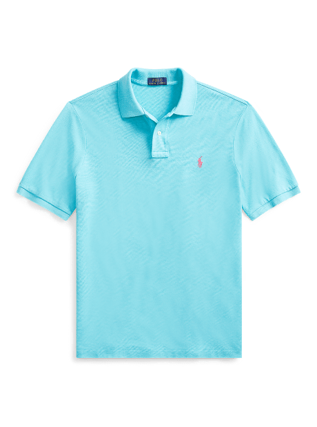 Slim Fit Mesh Polo Shirt