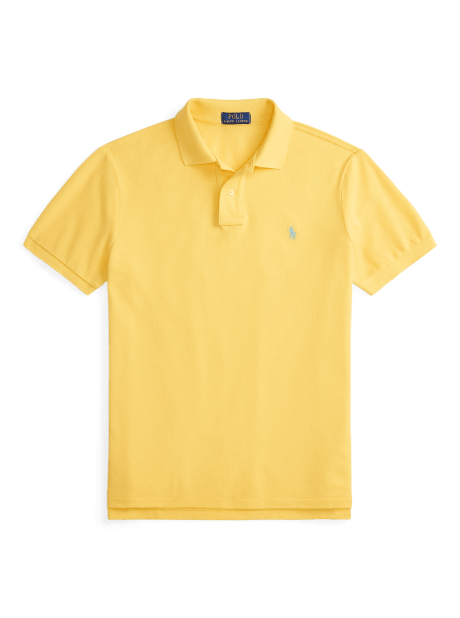 Slim Fit Mesh Polo Shirt