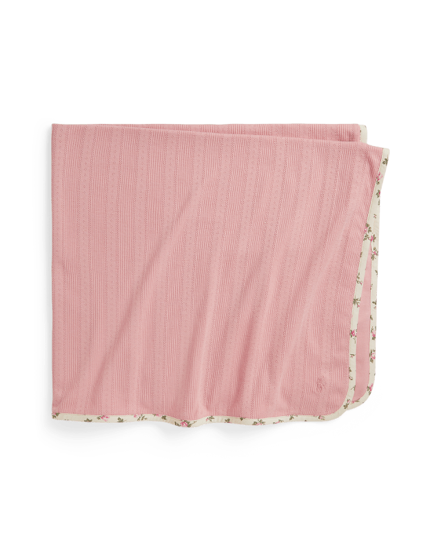 Pointelle-Knit Cotton Blanket