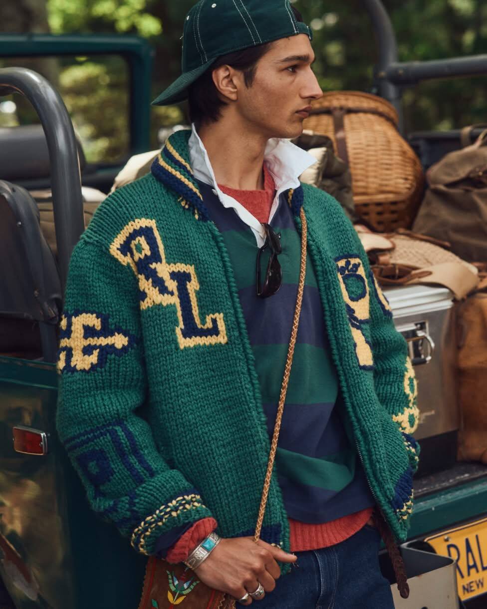 Varsity-Inspired Wool Full-zip Jumper