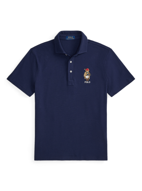 Polo Polo Bear in piqué Custom Slim-Fit