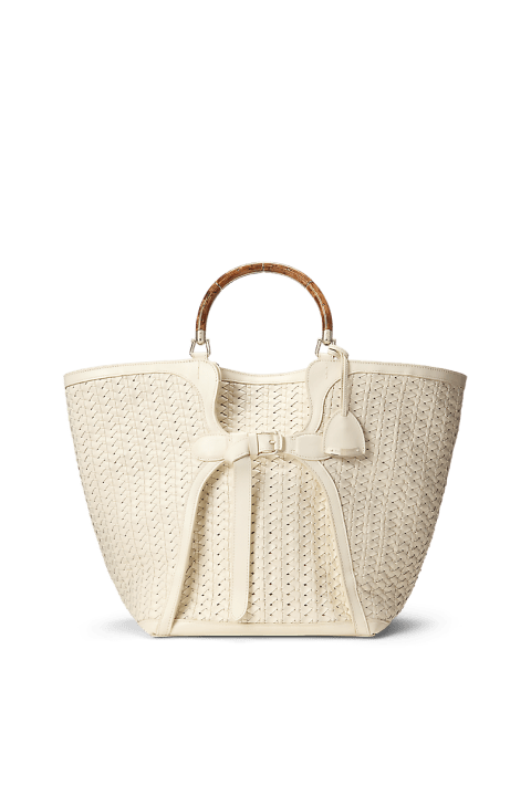 Tote Ralph grande in pelle intrecciata