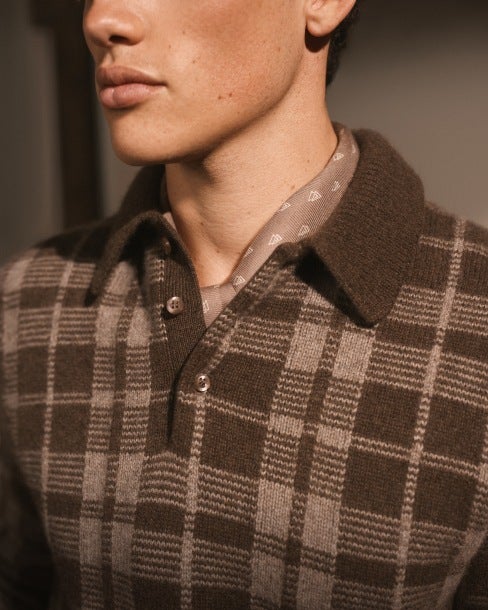 Maglia scozzese in cashmere