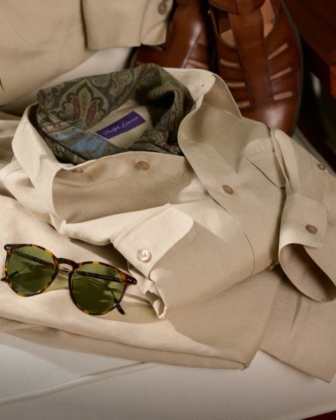 Camicia in cotone e cashmere