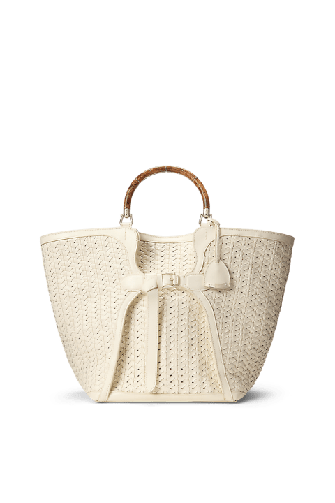 Tote Ralph grande in pelle intrecciata