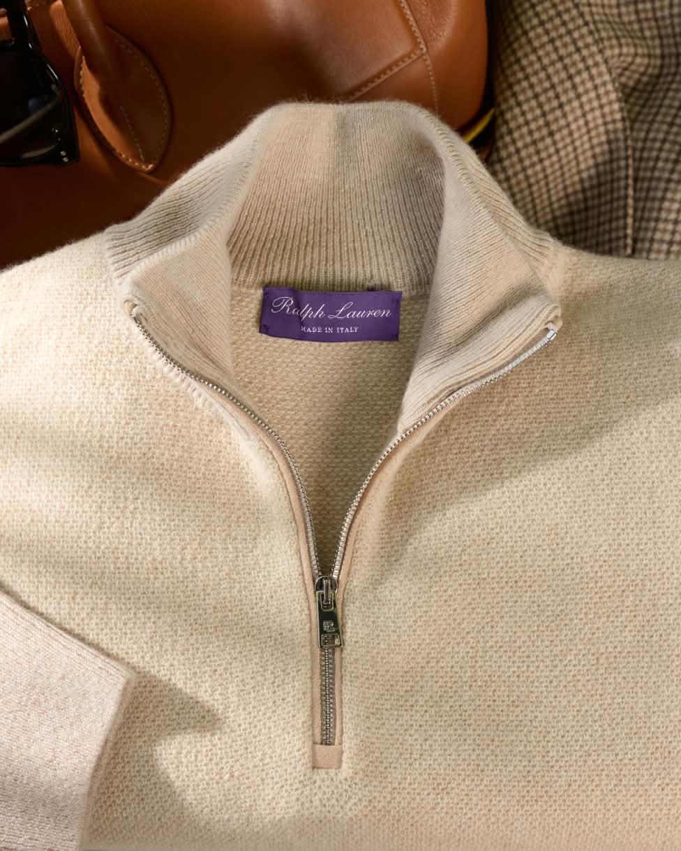 Maglia in cashmere con cerniera