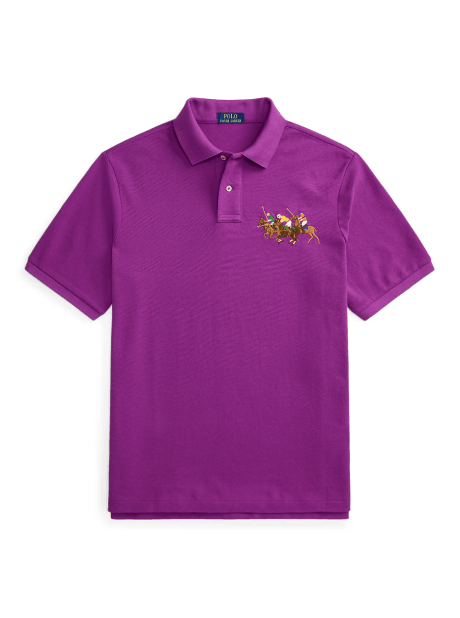 Polo in piqué pony triplo Classic-Fit
