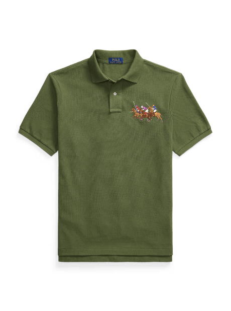 Polo in piqué pony triplo Classic-Fit