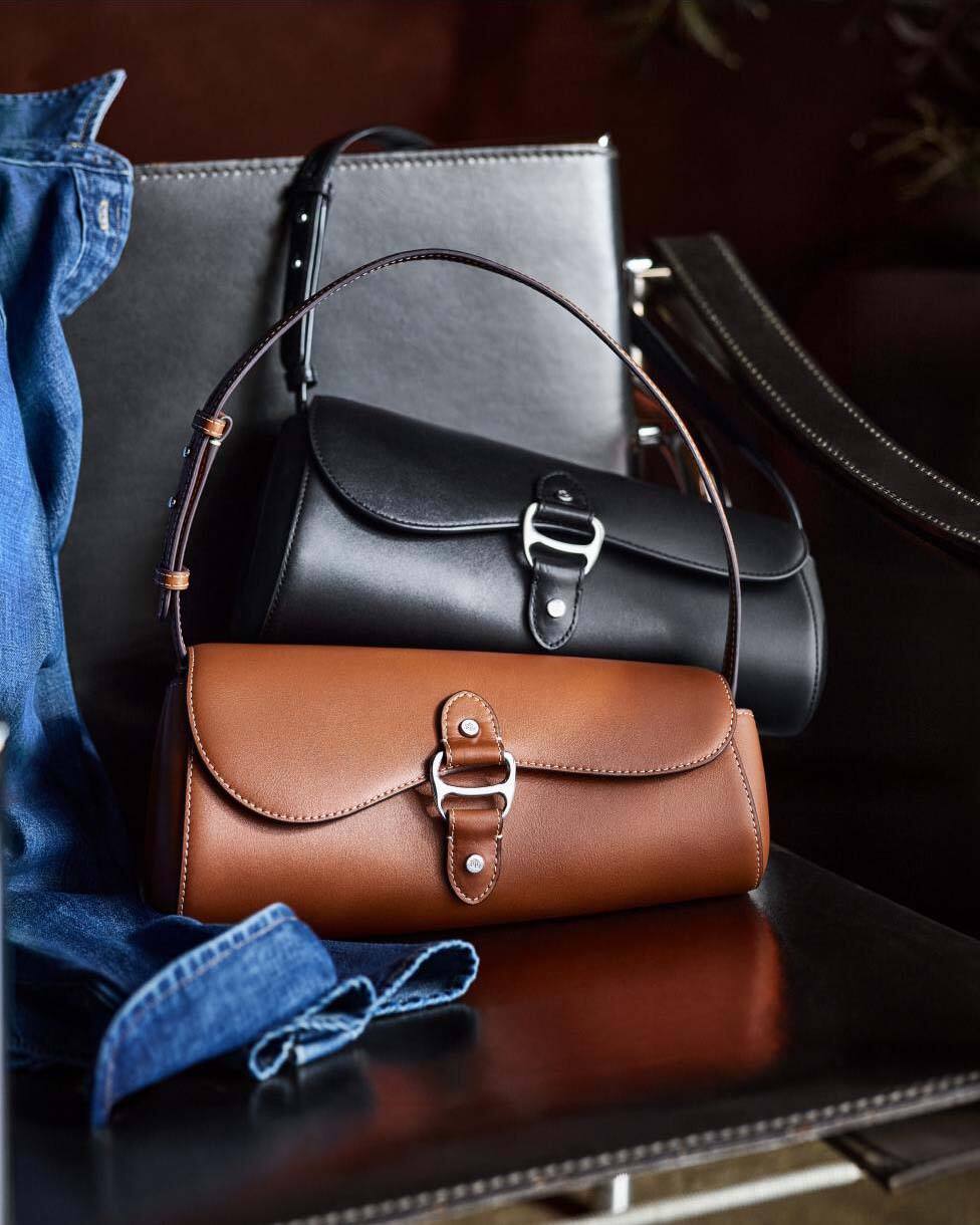 Borsa Tasha orizzontale media in pelle