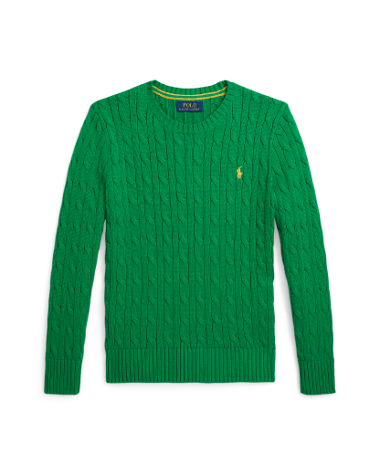 Maglia in cotone a trecce