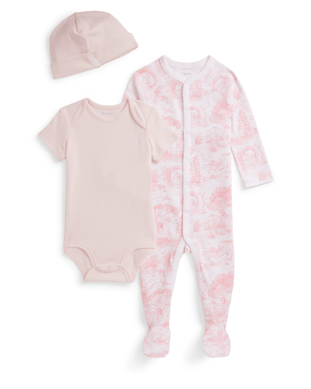 Set regalo da 3 pezzi in cotone a tela