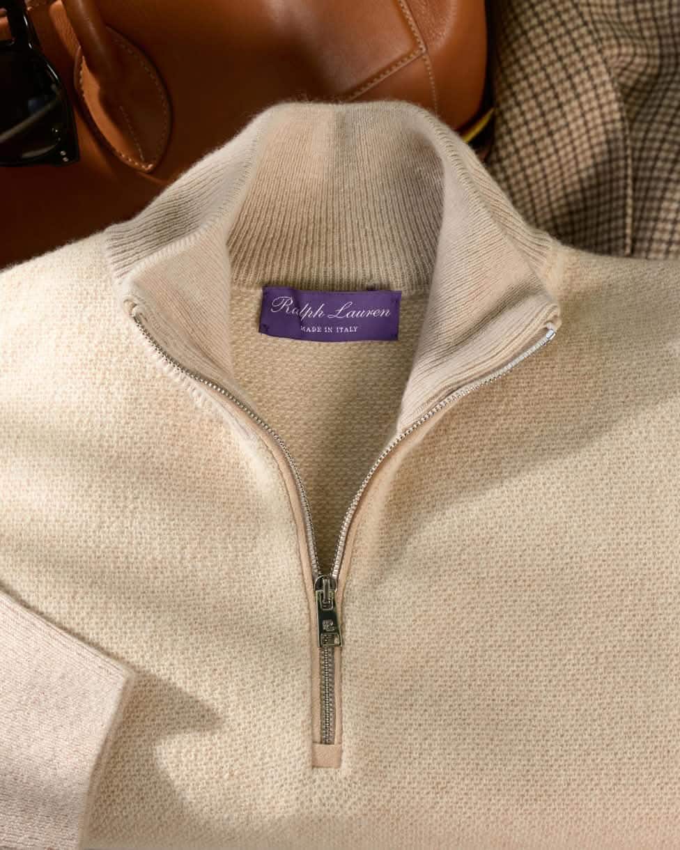 Maglia in cashmere con cerniera