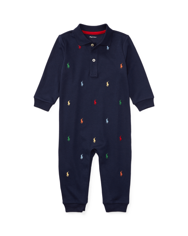 Tutina Polo in cotone con pony Polo