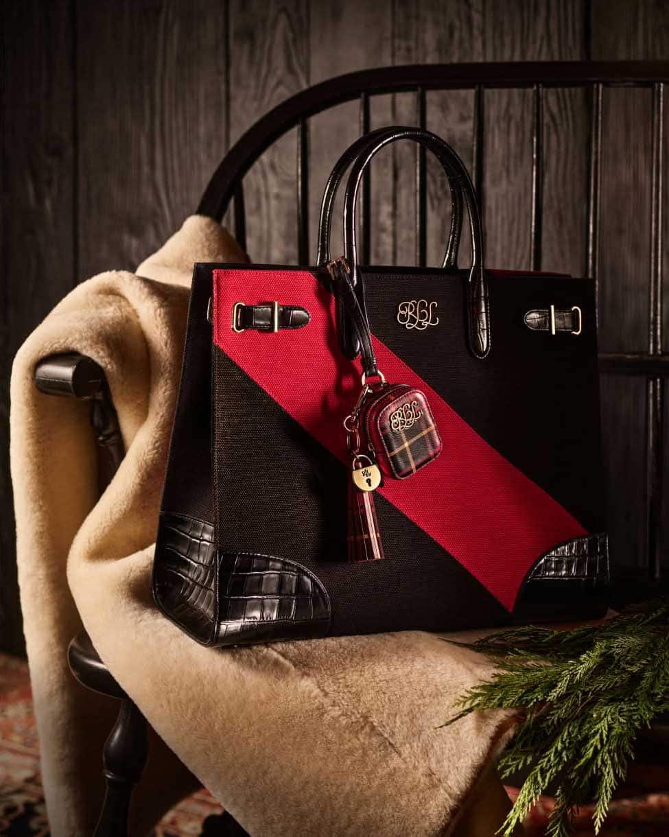 Pochette scozzese mini in cuoio nappa