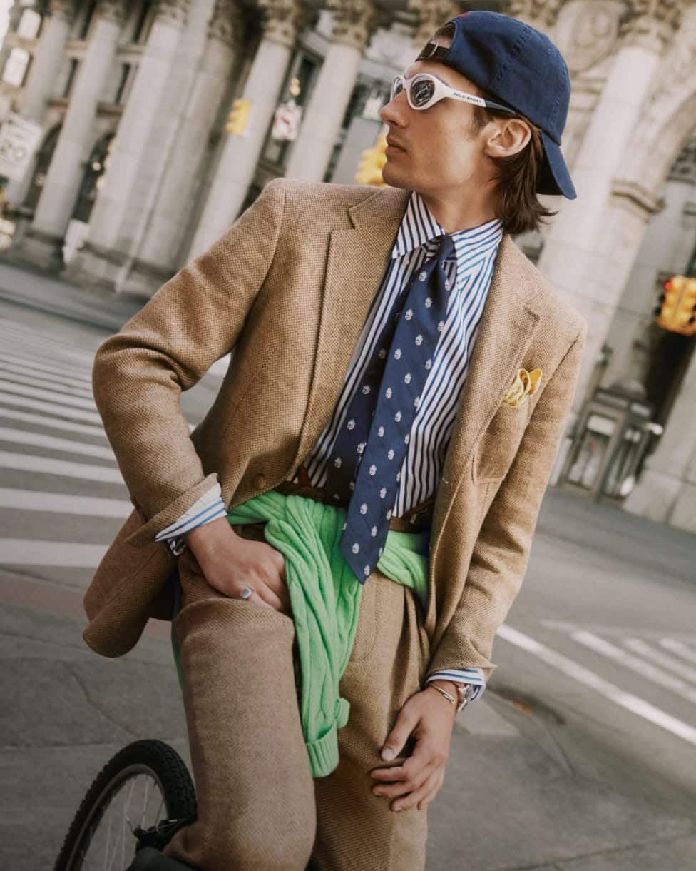 Giacca Polo in tweed estivo Tailored-Fit