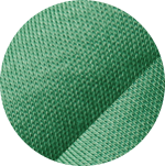 Swatch of green stretch mesh fabric