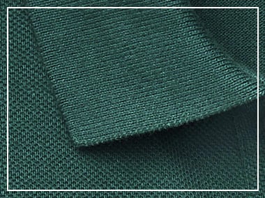 Close-up of Polo shirt collar
