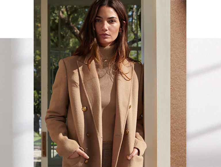 Cappotto in lana a doppio petto