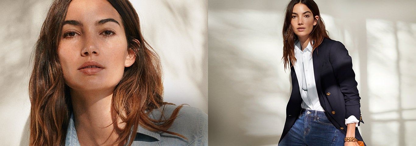 Models on sailboat in nautical-inspired knits & accessories